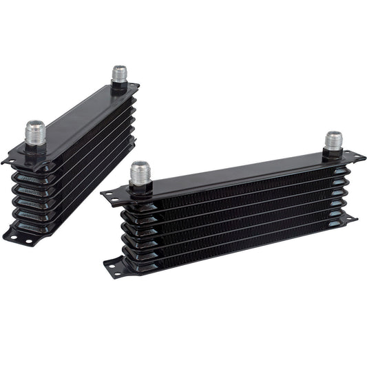 Proflow PFEOC7 Oil Cooler Ultra Pro Aluminium Black 7-Row 340mm x 90mm x 50mm Female AN10 lnlet/Outlet