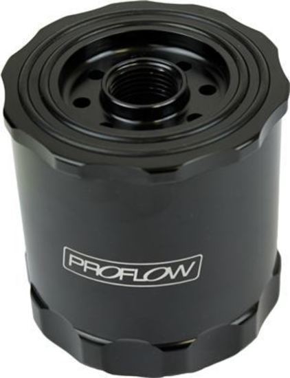Proflow PFEOS361BK Reusable Oil Filter Spin-On 3/4"-16 & 13/16"-16 Billet Aluminium Black