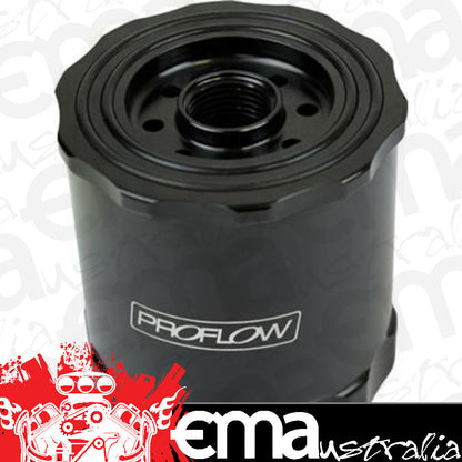 Proflow | PFEOS361BK | Reusable Oil Filter Spin-On 3/4"-16 & 13/16"-16 Billet Aluminium Black