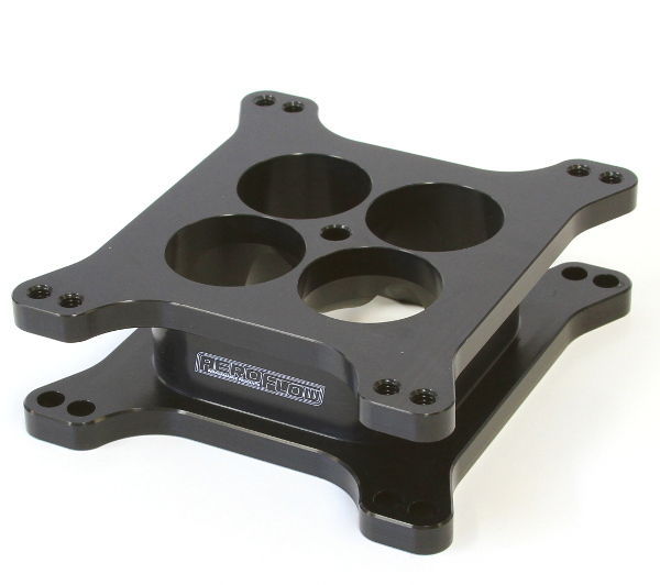 Aeroflow AF64-2071BLK Velocity Carb Spacer 2" 4150 Bolt On Horsepower Square Bore