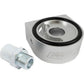 Proflow PFEOSSUNI Oil Filter Sandwich Plate Universal 13/16 3/4 M18 M20 Silver