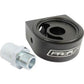 Proflow PFEOSSUNIBK Oil Filter Adapter Universal Sandwich Adapter Billet Aluminium Black Anodised AN10 1/8" NPT Port 13/16" 3/4" M18.M21