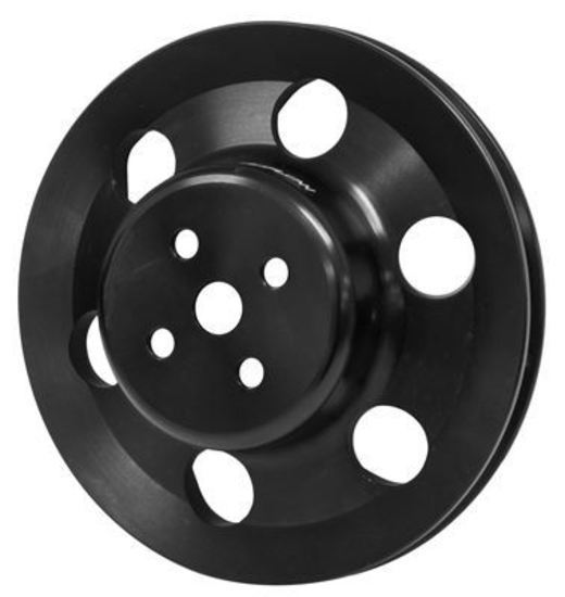 Proflow PFEP43400-1BK Water Pump Pulley V-Belt 1-Groove Aluminium Black For Ford 302 351C 351W