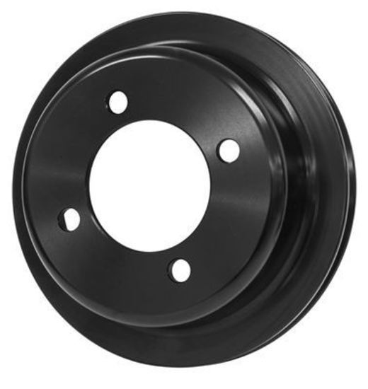 Proflow PFEP43400BK Crank Pump Pulley V-Belt 1-Groove Aluminium Black For Ford 302 351C 351W