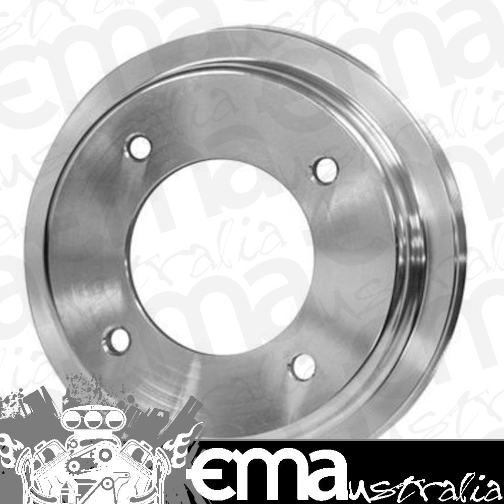 Proflow PFEP43404 Crank Pump Pulley V-Belt 1-Groove Aluminium Polished For Holden V8 253 308 Red Motor