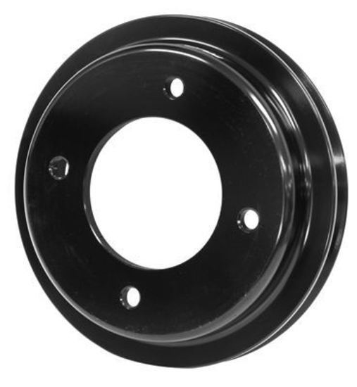 Proflow PFEP43404BK Crank Pump Pulley V-Belt 1-Groove Aluminum Black For Holden V8 253 308 Red Motor