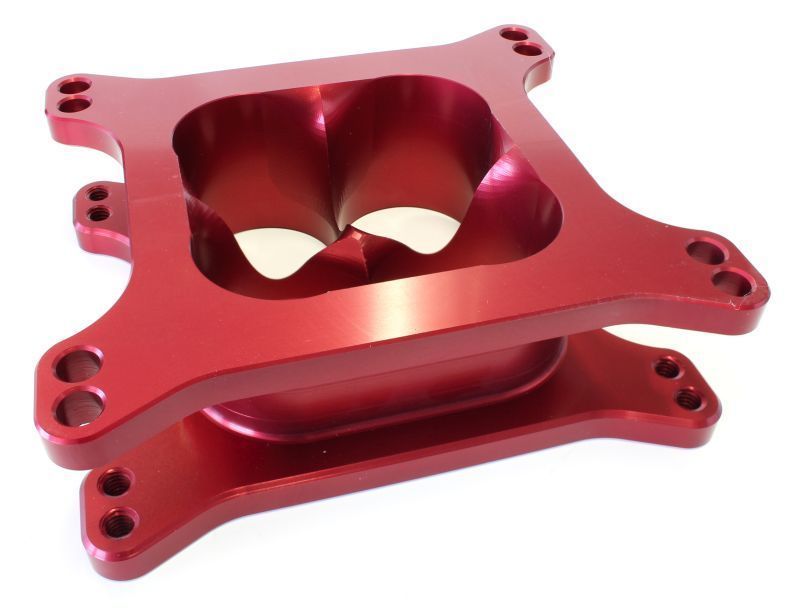 Aeroflow AF64-2071R Velocity Carb Spacer 2" 4150 Red Square Bore