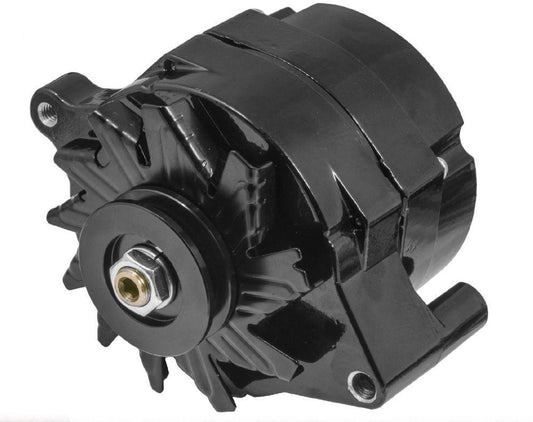 Suit FordAdvertised Amperage Outpu 100 amps Ford 289 302 351 Alternator Amp Falcon Internal Regulator One Wire Black Proflow PFEPM37101BK