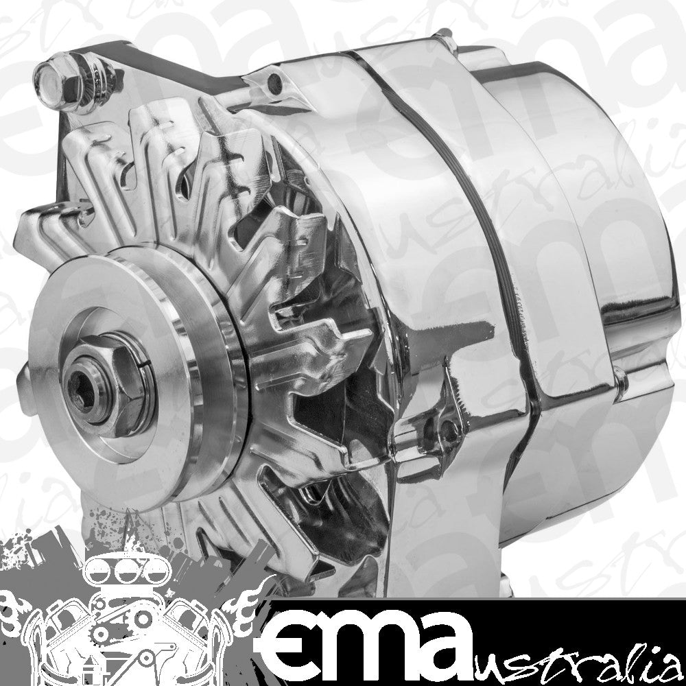Proflow PFEPM37293 Alternator Power Spark 140 Amp 1-Wire Internal Regulator Chrome V-Belt Chev For Holden Commodore Torana