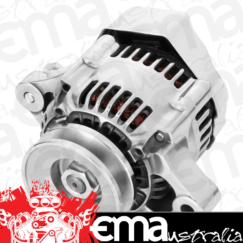 Proflow PFEPM8062 Alternator Power Spark Ultra Mini 80 Amp Internal Regulator Universal Style Chrome 1 wire Nippondenso