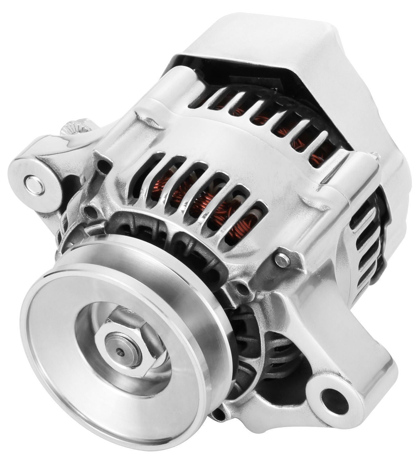 Proflow PFEPM8062 Alternator Power Spark Ultra Mini 80 Amp Internal Regulator Universal Style Chrome 1 wire Nippondenso