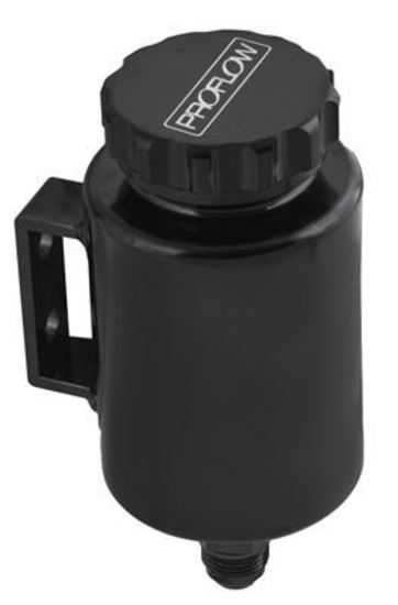 Proflow PFEPST3BK Power Steering Reservoir Remote Aluminium Black Universal 120mm x 90mm Male AN10