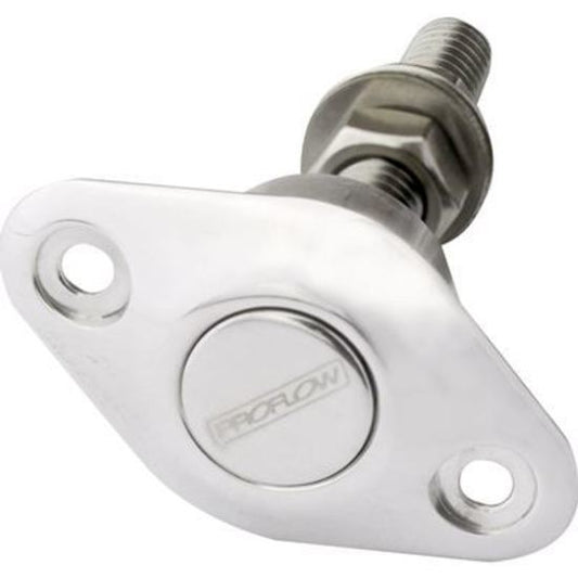 Proflow PFEQLZ500 Quick Release Pro Latch Fastener Dzus Aluminium Polished Large Head