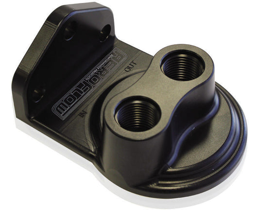 Aeroflow AF64-2075 Remote Filter Head Top Entry -8 ORB Port S 3/4" Filter Thread