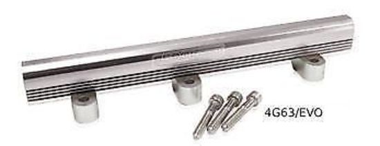 Aeroflow AF64-2078BLK Mitsubishi 4G63 & Evo Rail 90-95 Fuel Rail 14mm Injectors