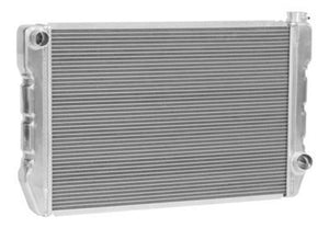 Proflow PFERDU31C Radiator Universal Fabricated Aluminium Tanks Natural 31 " Wide 19.00" High 2.25 " Thick Chev Side Inlet & outlets