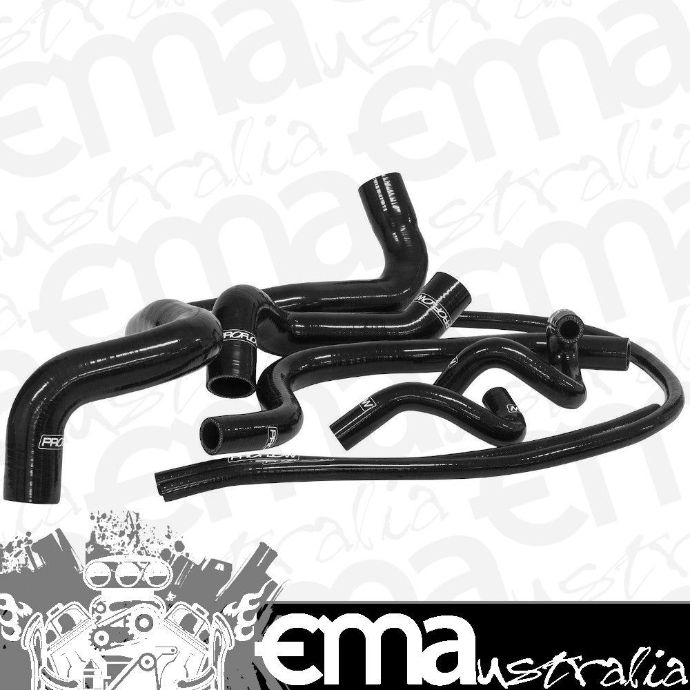 Proflow PFERHK308 Radiator Hose Kit Silicone For Ford Falcon XR8 BA/BF/FG 5.4L V8 Black
