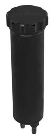 Proflow PFERO1BK Radiator Overflow Tank Billet Aluminium With bracket 60mm Dia 330mm tall AN Port with Barb Fitting Black