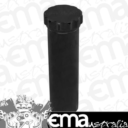 Proflow PFERO1BK Radiator Overflow Tank Billet Aluminium With bracket 60mm Dia 330mm tall AN Port with Barb Fitting Black