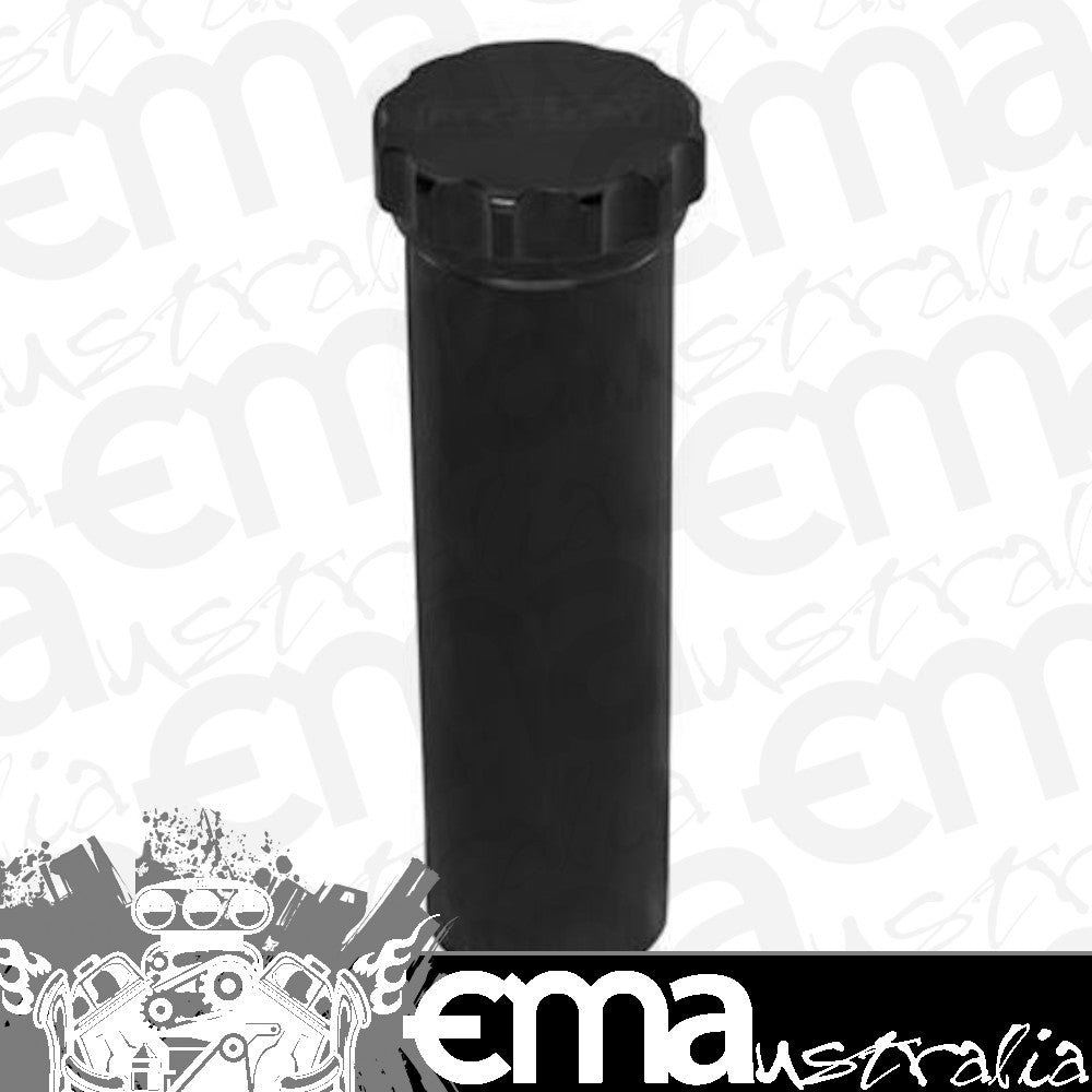 Proflow PFERO3BK Radiator Overflow Tank Billet Aluminium With bracket 60mm Dia 215mm tall AN Port with Barb Fitting Black