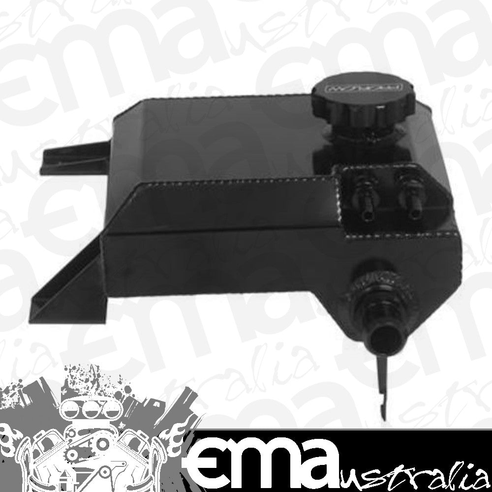 Proflow PFEROBABK Coolant Overflow Expansion Tank Recirculating For Ford Falcon Barra XR6 BA/BF/FG Fabricated Aluminium Black Anodised