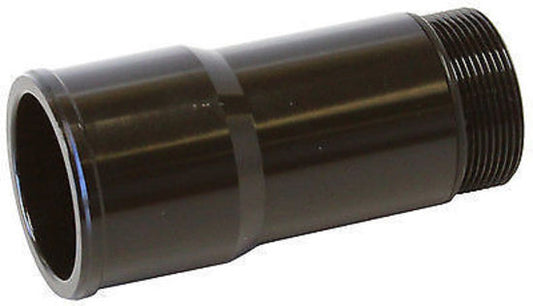 Aeroflow AF64-2081BLK 1.5" Radiator Hose Adapter Black Long 4.5" Length Cvr