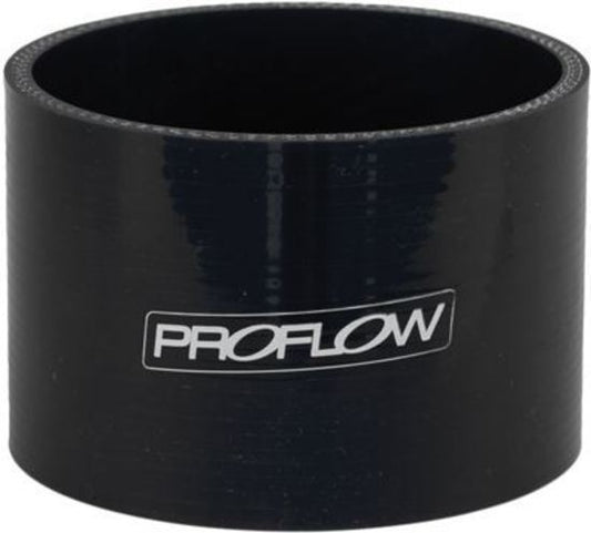 Proflow PFES101-225B Hose Tubing Air intake Silicone Straight 2.25" Straight 3" Length Black