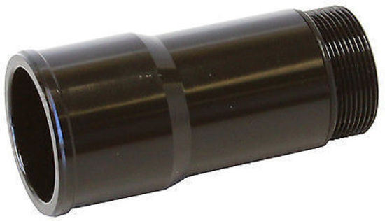 Aeroflow Performance Products AF64-2081BLK 1.5" Radiator Hose Adapter Black Long 4.5" Length Cvr