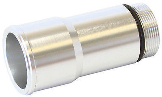 Aeroflow AF64-2081S 1.5" Radiator Hose Adapter Silver Long 4.5" Length Cvr