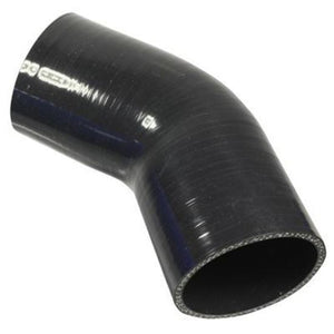 Proflow PFES102-250B Hose Tubing Air intake Silicone Coupler 2.50" 45 Degree Elbow Black