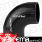 Proflow PFES103-100B Hose Tubing Air intake Silicone Coupler 1.00" 90 Degree Elbow Black