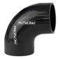 Proflow PFES103-175B Hose Tubing Air intake Silicone Coupler 1.75" 90 Degree Elbow Black