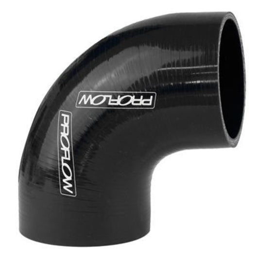 Proflow PFES103-200B Hose Tubing Air intake Silicone Coupler 2.00" 90 Degree Elbow Black