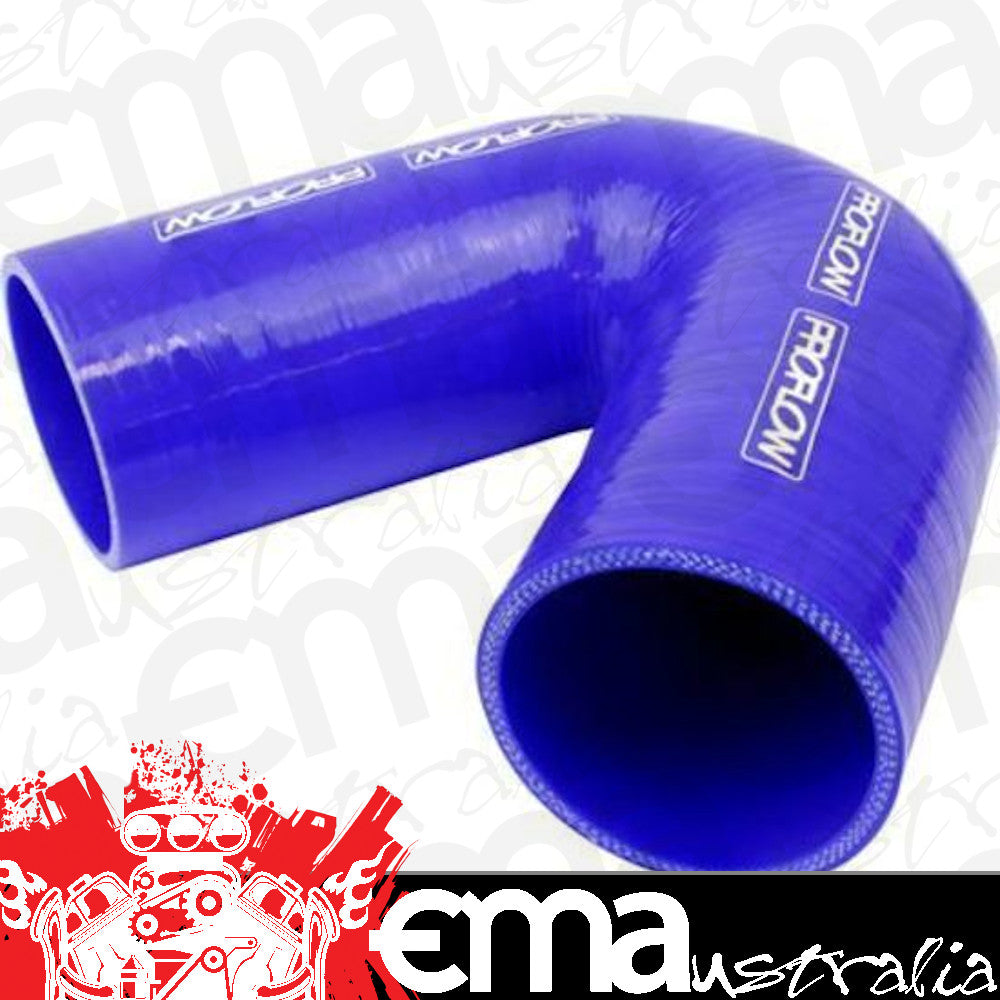 Proflow PFES105-350 Hose Tubing Air intake Silicone Coupler 3.50" 135 Degree Elbow Blue