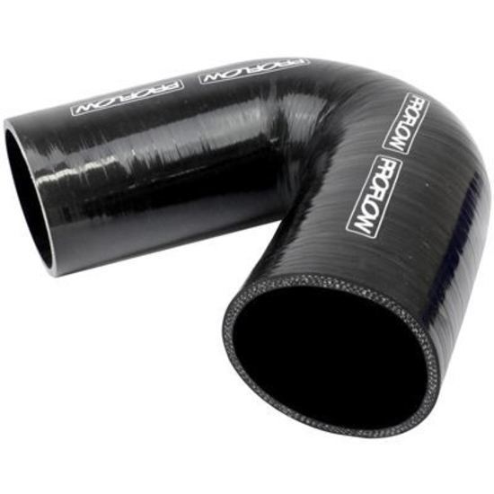 Proflow PFES105-400B Hose Tubing Air intake Silicone Coupler 4.00" 135 Degree Elbow Black