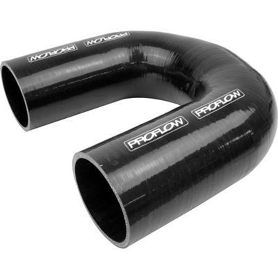 Proflow PFES106-350B Hose Tubing Air intake Silicone Coupler 3.50" 180 Degree Elbow Black