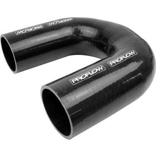 Proflow PFES106-350B Hose Tubing Air intake Silicone Coupler 3.50" 180 Degree Elbow Black