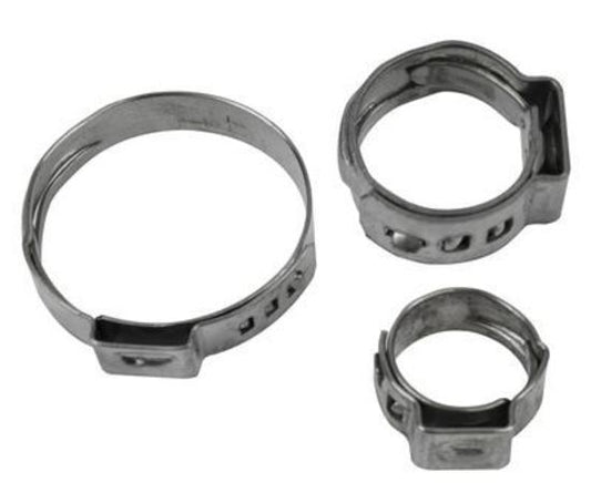 Proflow PFESC180 Crimp Hose Clamp Stainless Steel 16-18mm Qty 10