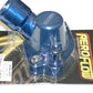 Aeroflow AF64-2091 253 308 Holden Thermostat Housing Blue W/Heater Swivel