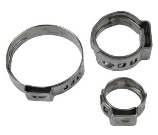 Proflow PFESC300 Crimp Hose Clamp Stainless Steel 27-30mm Qty 10