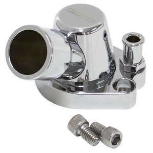 Aeroflow AF64-2091C 253 308 Holden Thermostat Housing Chrome W/Heater Swivel