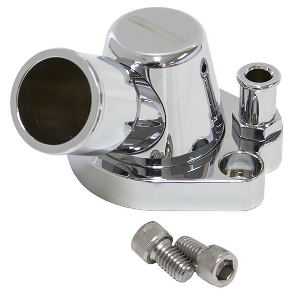 Aeroflow AF64-2091C 253 308 Holden Thermostat Housing Chrome W/Heater Swivel