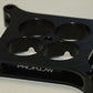 Proflow PFESSLW41501ALBK Carburettor Spacer Aluminium Black Anodised 1 " Thick Tapered Combo 4150 Square Bore