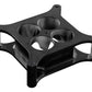Proflow PFESSLW41502ALBK Carburettor Spacer Aluminium Black Anodised 2 " Thick Tapered Combo 4150 Square Bore