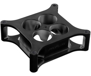 Proflow PFESSLW41502ALBK Carburettor Spacer Aluminium Black Anodised 2 " Thick Tapered Combo 4150 Square Bore