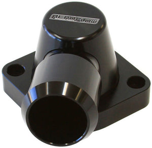 Aeroflow AF64-2092BLK Billet Thermostat Housing Black Swivel All LS Except LS3