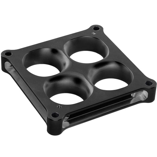 Proflow PFESSLW45001ALBK Carburettor Spacer Aluminium Black Anodised 1 " Thick Tapered Combo 4500 Square Bore