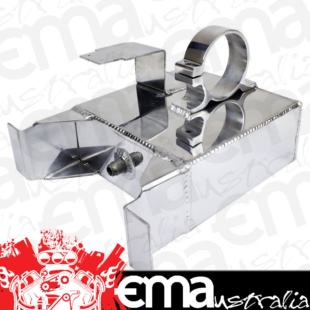 Proflow PFEST5 Fuel Surge Tank Fabricated Aluminium 2.0L Under Car Fit For Holden Commodore VT VZ AN Fitting Kit Polished
