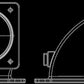Proflow PFETBN102BK Thottle Body Intake Elbow 100mm Universal To 4150/4500 Square Bore Fabricated Neck Black