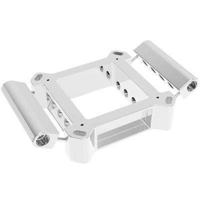 Proflow PFETBP4150S Fuel Injection Conversion Plate Kit Series II 4150 & 4500 Billet Aluminium Silver Universal